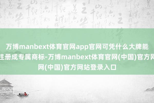 万博manbext体育官网app官网可凭什么大牌能把自家斑纹注册成专属商标-万博manbext体育官网(中国)官方网站登录入口